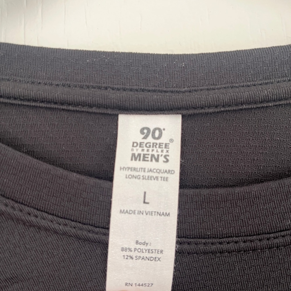 90 Degree by Reflex men’s long sleeve performance shirt - Picture 3 of 3